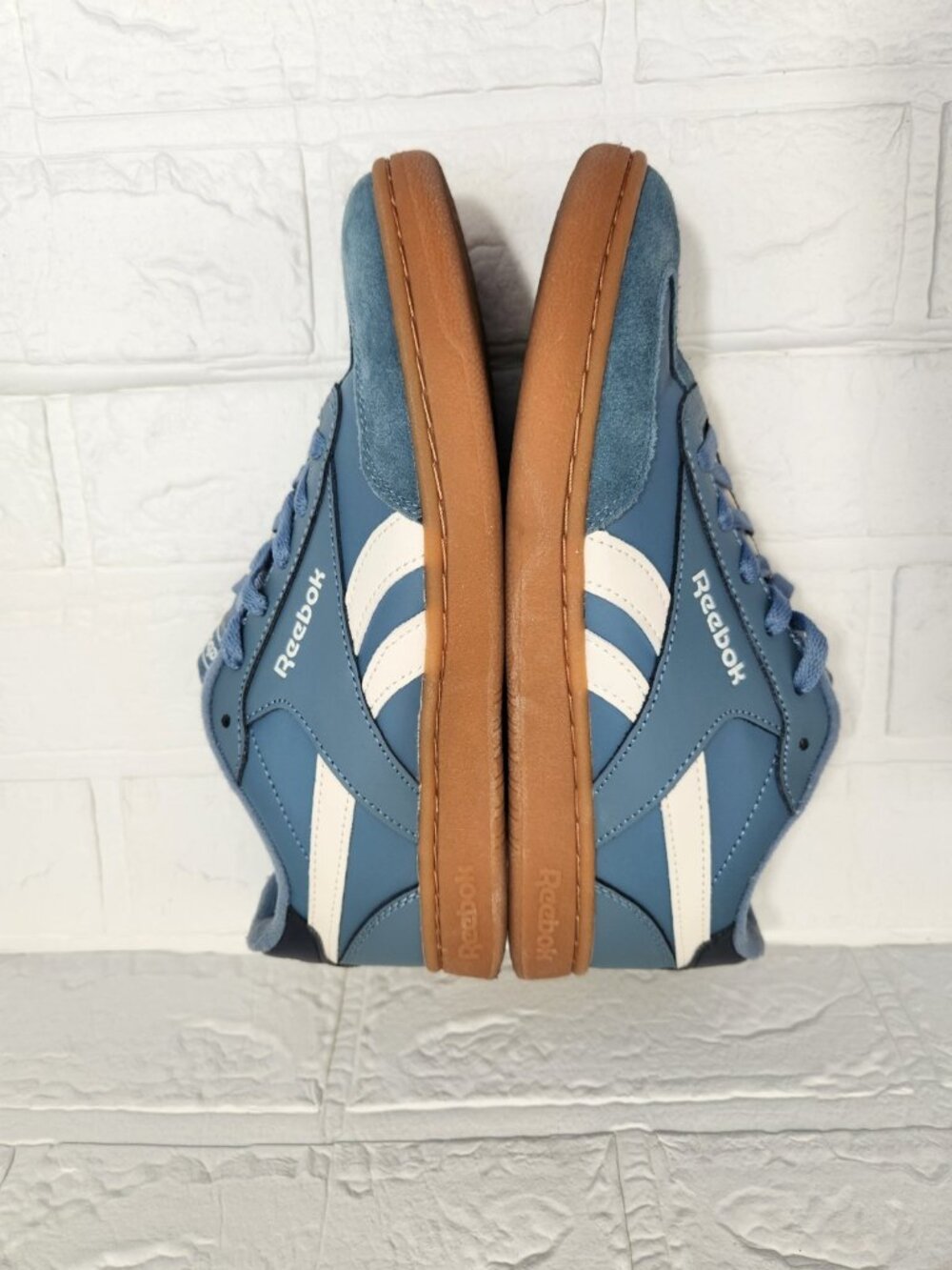 Reebok Smash Edge Athletic Sneakers Women Size 7 Blue Low Top Lace Up Casual - Picture 5 of 8